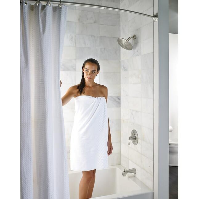 MOEN Oxby 82660SRN Single Function Round Bathtub and Shower Faucet in Spot Resist Brushed Nickel (Valve Included)