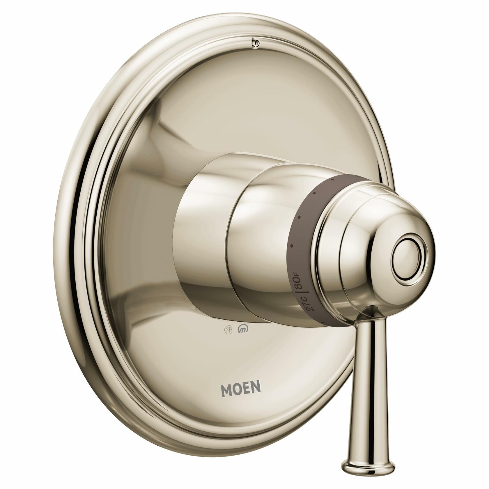 Moen T4411NL Belfield ExactTemp Thermostatic Trim Kit, Valve Required, Polished Nickel