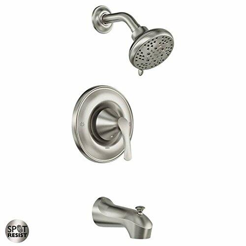 Moen 82550SRN Darcy One Handle Tub and Shower Spot Resistant Brushed Nickel