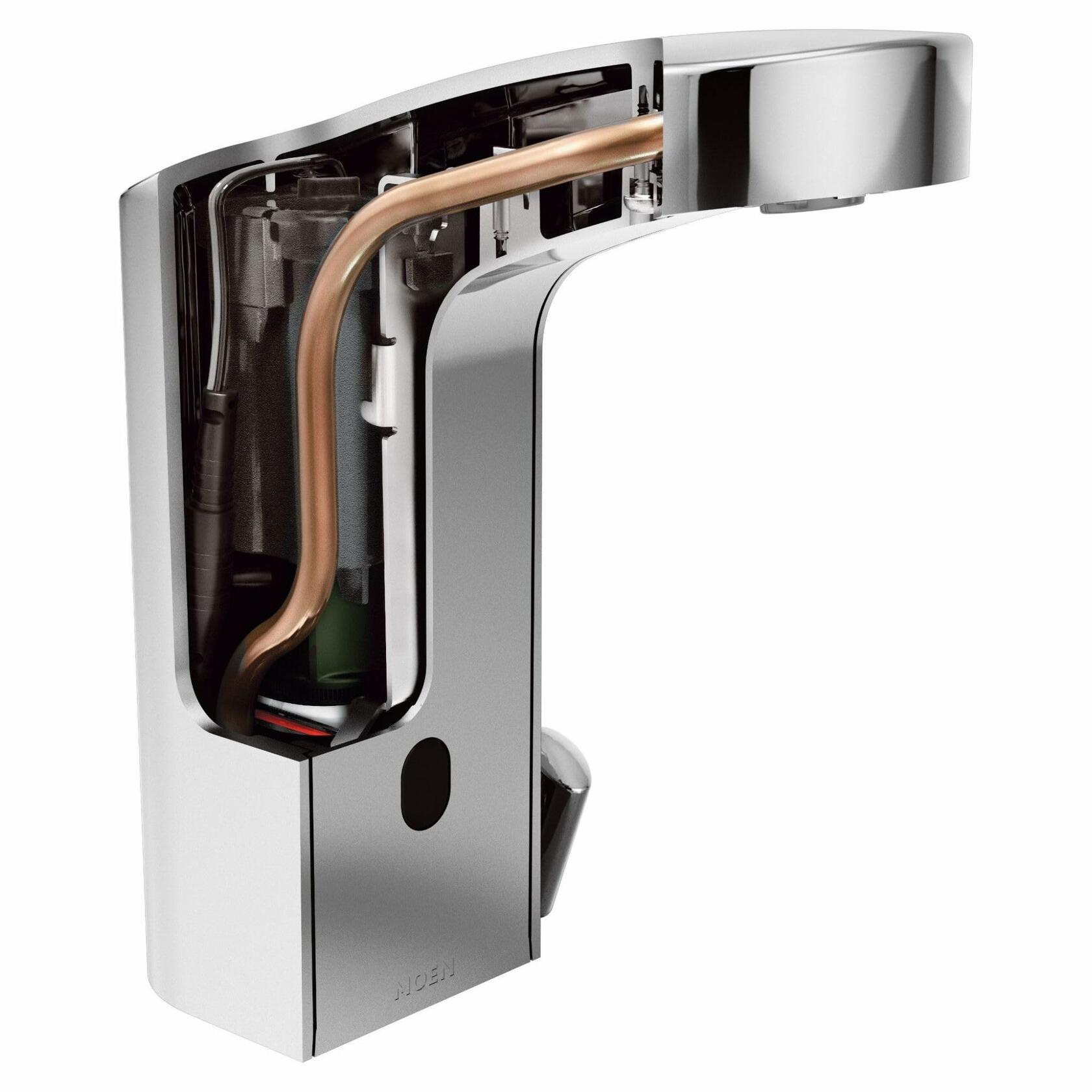 MOEN M-Power 8551 Sensor Operated Single Mount Above Deck Bathroom High Arc Battery Powered Faucet in Chrome