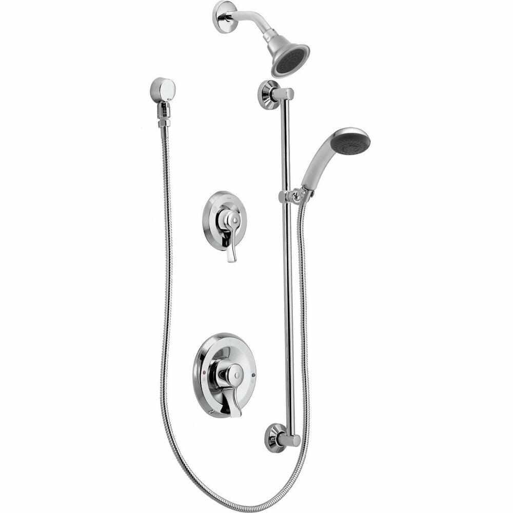 MOEN T8342EP15 Shower System Trim Package with 1.5 GPM Single Function Shower Head in Chrome (Valve Required)