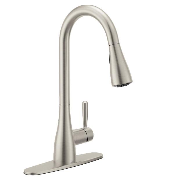 MOEN Doherty 87260SRS Single Handle Pull-Down Kitchen Faucet with Reflex in Spot Resist Stainless
