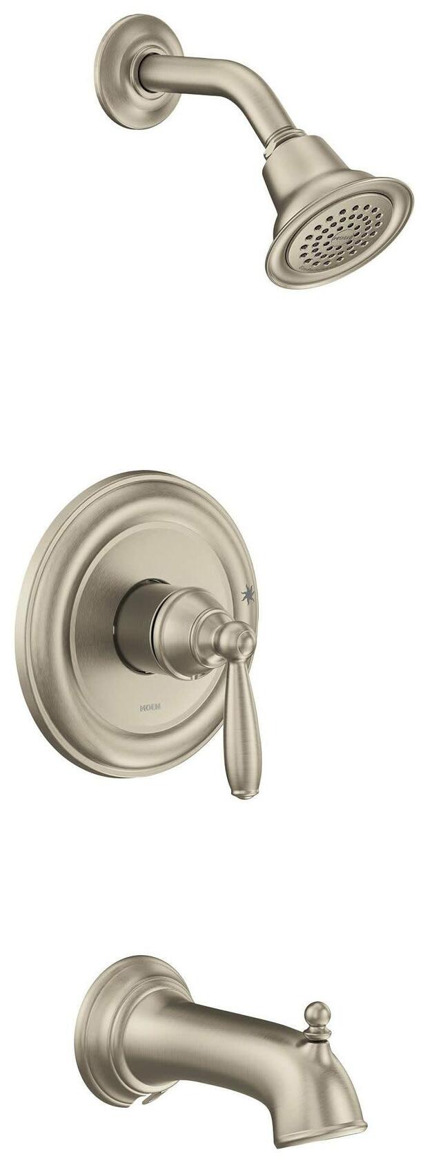 MOEN Brantford UT2153EPBN M-CORE One Handle Tub and Shower Trim Kit in Brushed Nickel(Valve Required)