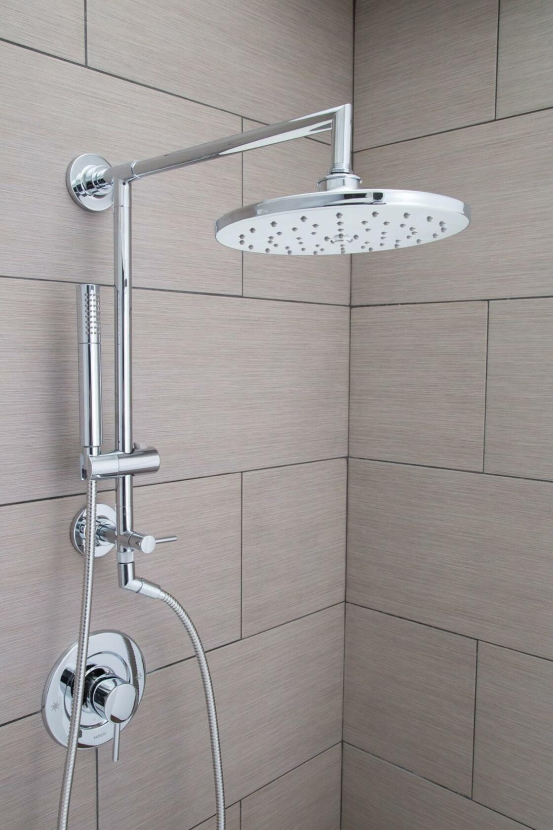 MOEN TS3661NH Shower Rail System with 2-Function Diverter in Chrome (Valve Not Included)