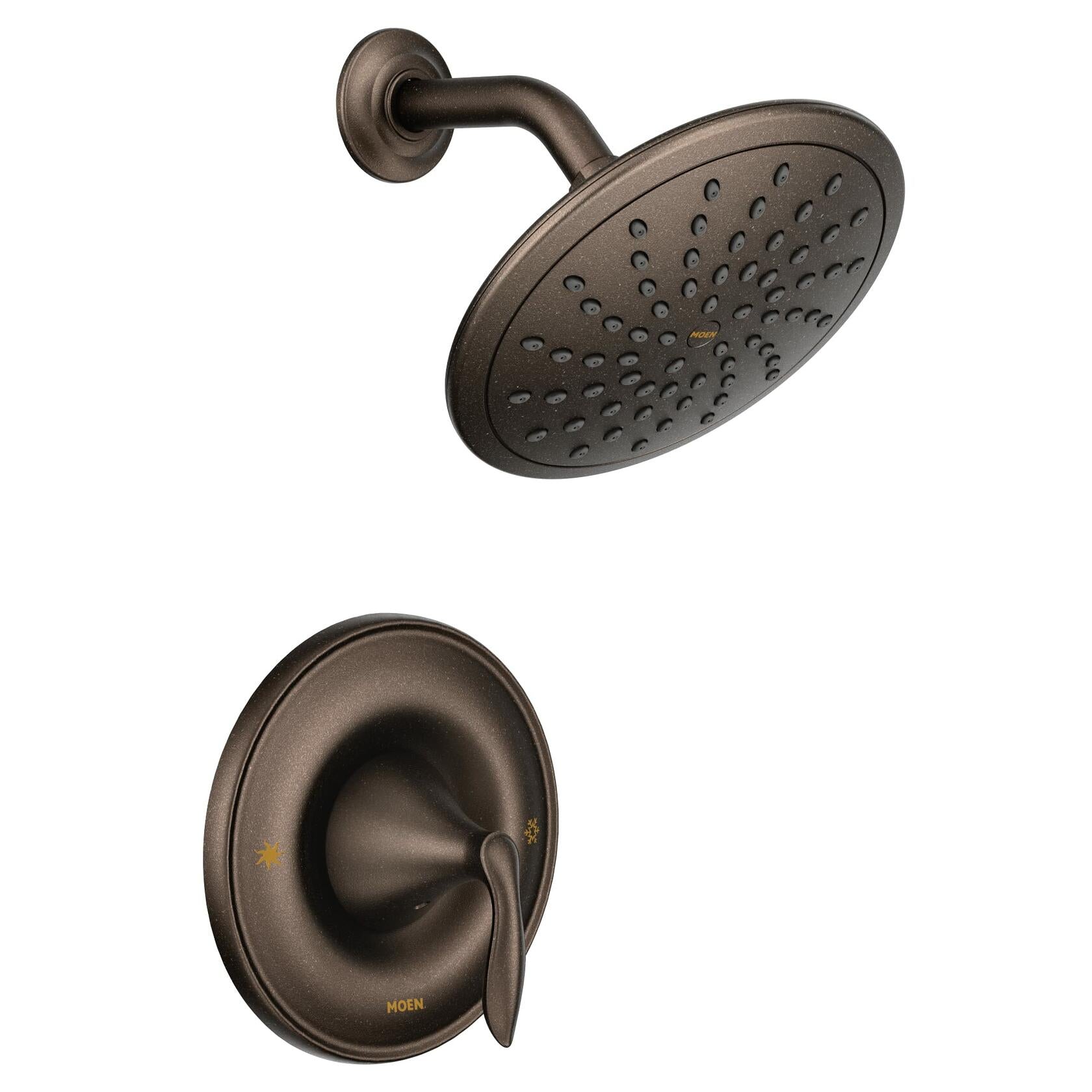 MOEN Eva T2232EPORB Posi-Temp Rain Shower Single-Handle Shower Only Faucet Trim Kit in Oil Rubbed Bronze (Valve Not Included)