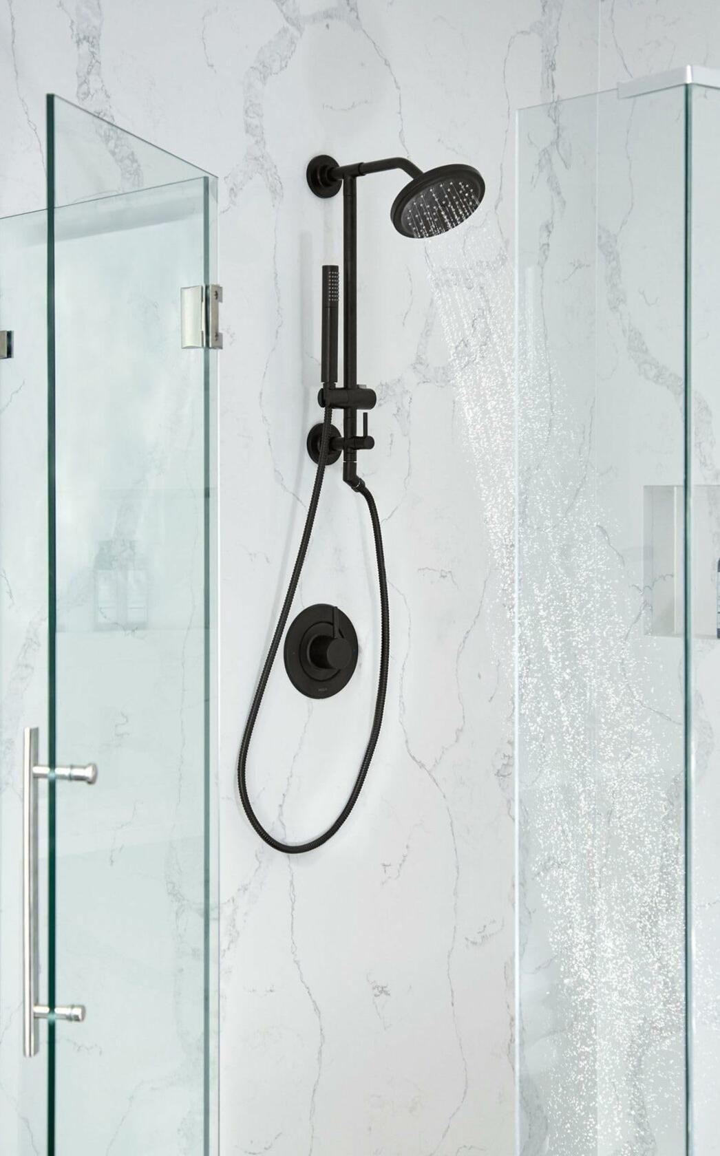 MOEN Annex TS3661NHBL Shower Slidebar and Shower Hose System Trim in Matte Black (Valve Required)