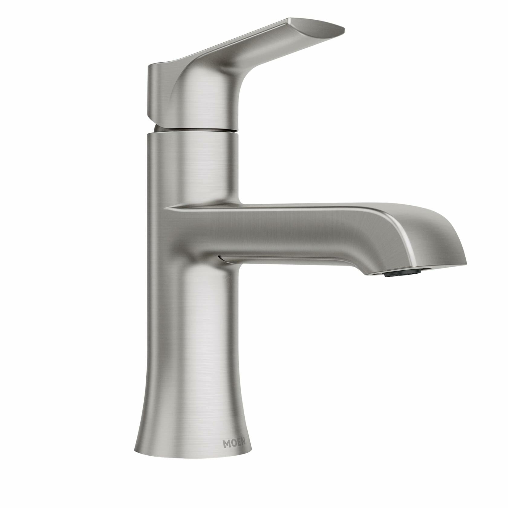 MOEN Liso 84540SRN Single Handle Single Hole Bathroom Faucet in Spot Resist Brushed Nickel