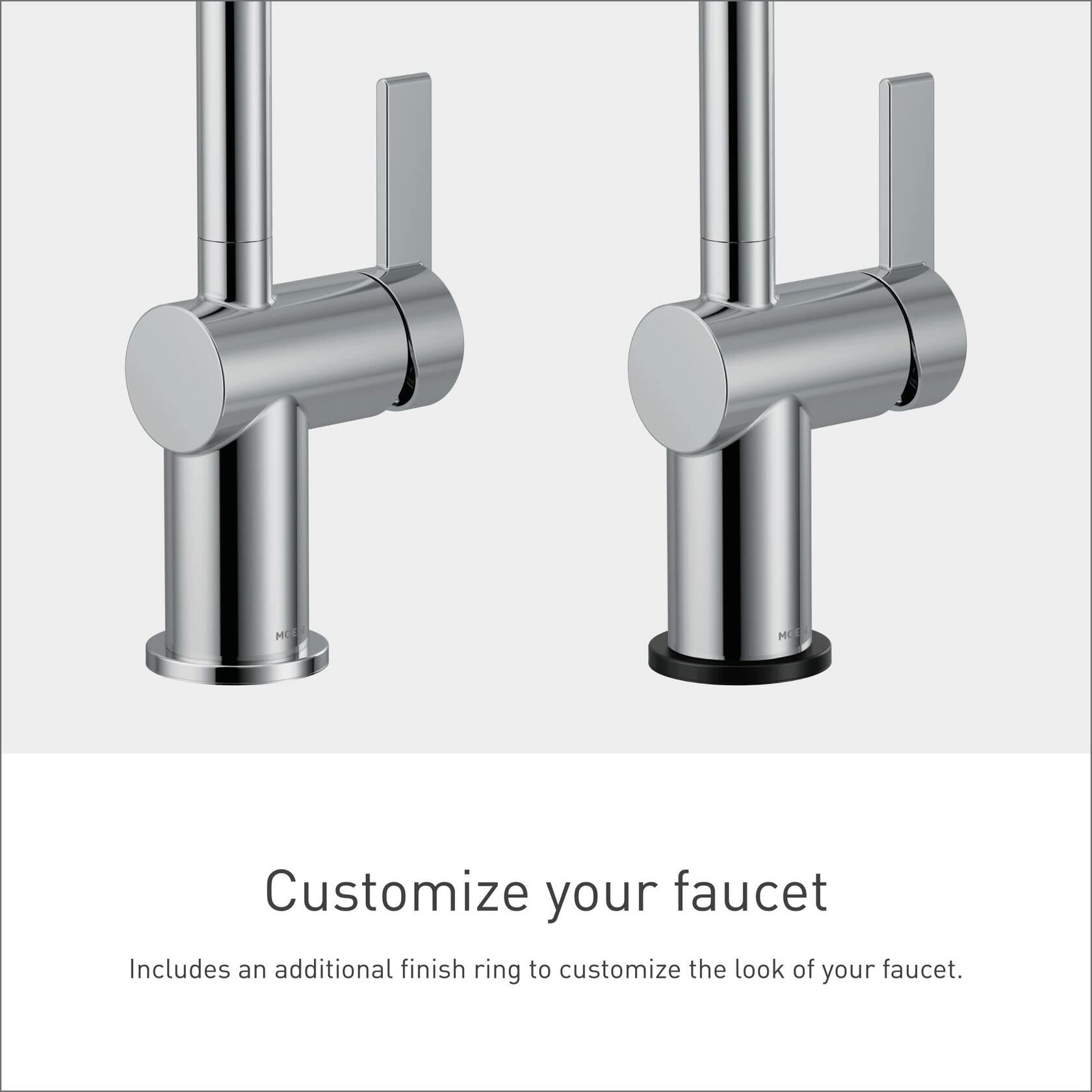 Moen CIA 6221 Single Handle Bathroom Sink Faucet in Chrome (Drain and Deck Plate Included)