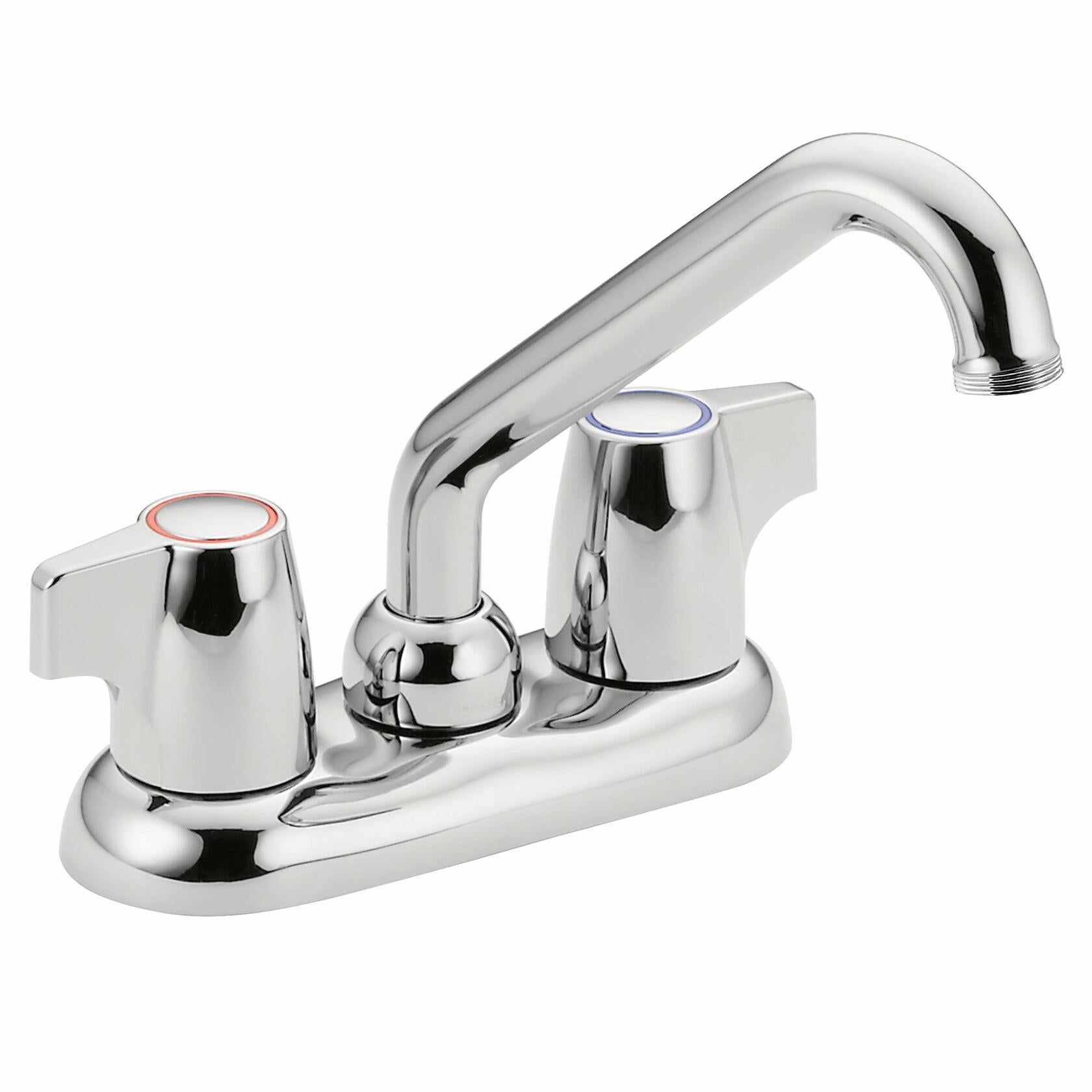 MOEN Chateau 74998 Two-Handle 4-Inch Centerset Utility or Laundry Sink Faucet with Threaded Spout in Chrome