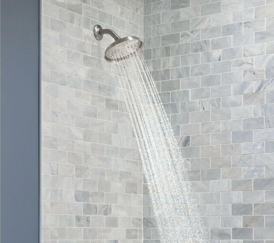 Moen Hamden 82303SRN Posi-Temp Tub and Shower Faucet in Spot Resist Brushed Nickel (Valve Included)