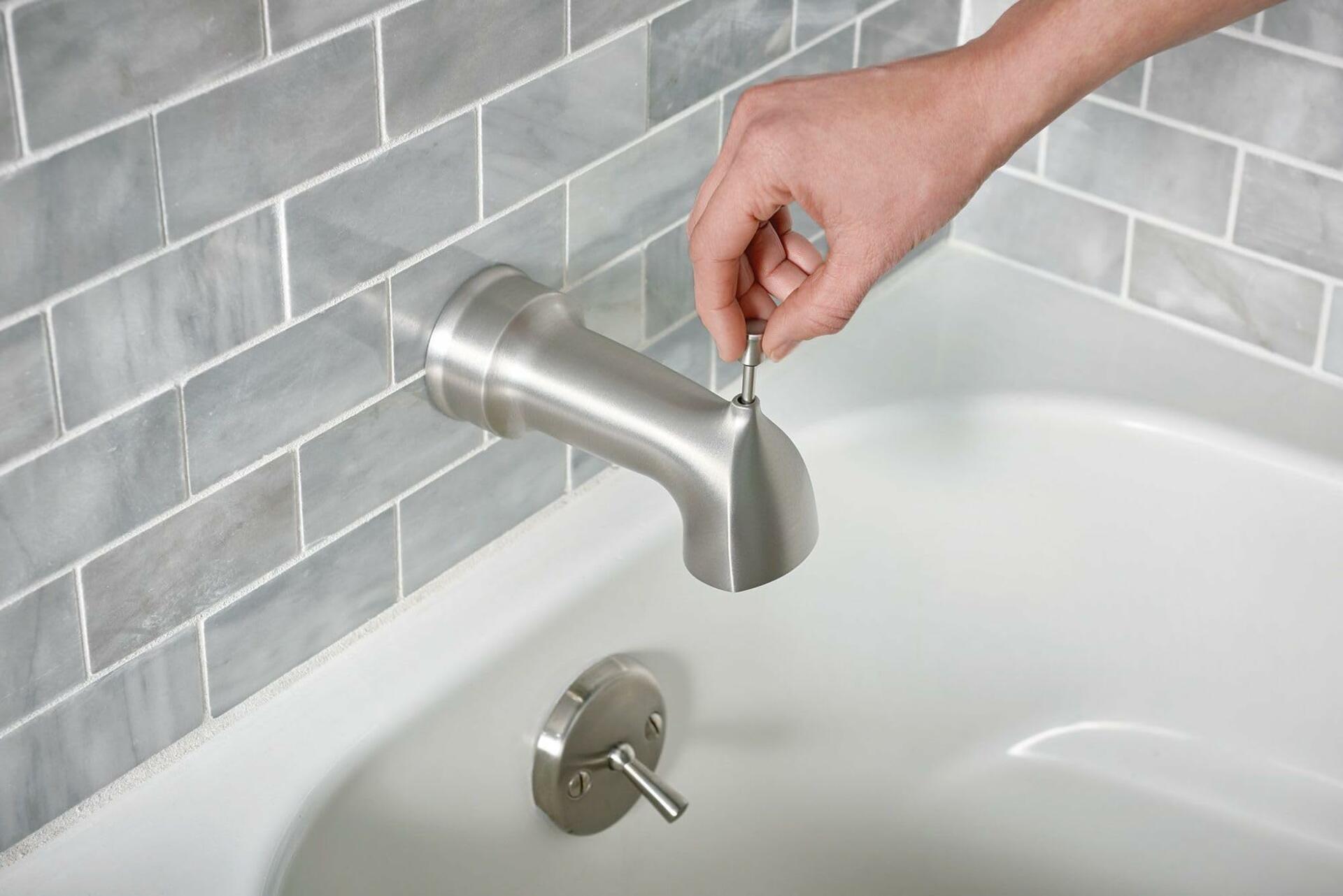 Moen Hamden 82303SRN Posi-Temp Tub and Shower Faucet in Spot Resist Brushed Nickel (Valve Included)