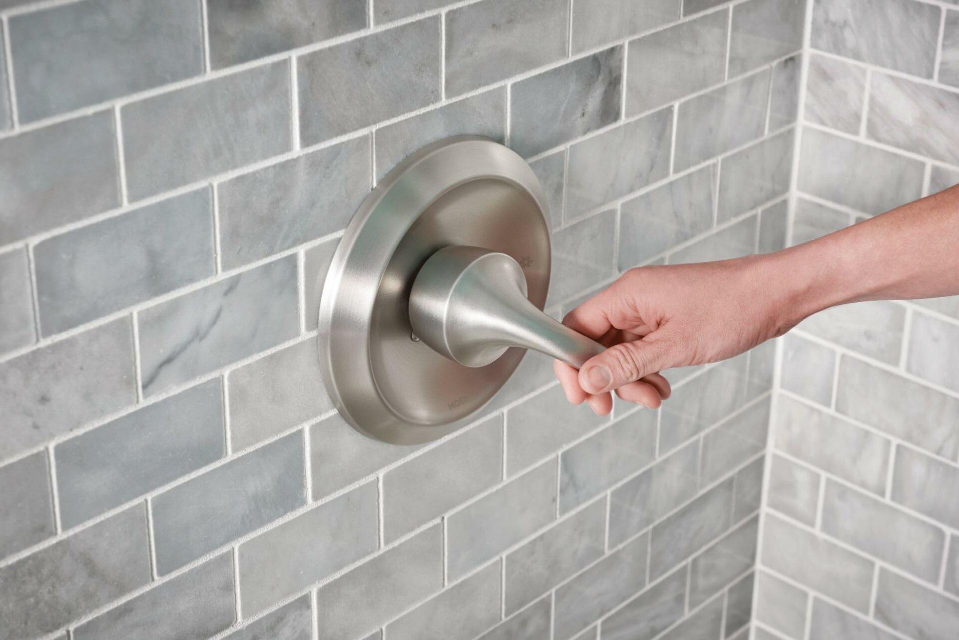 Moen Hamden 82303SRN Posi-Temp Tub and Shower Faucet in Spot Resist Brushed Nickel (Valve Included)