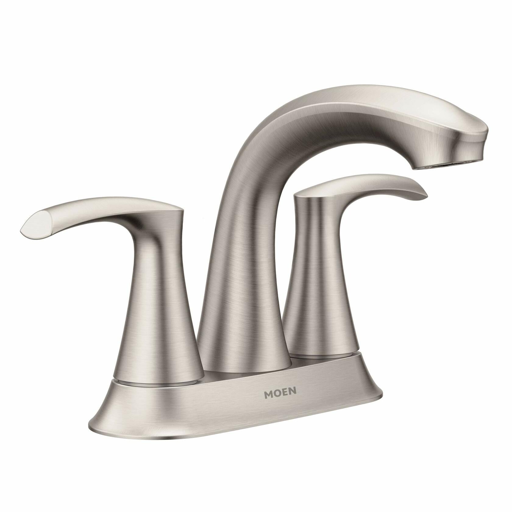 MOEN Graeden 84137SRN Two handle 4-in Centerset Bathroom Faucet in Spot Resist Brushed Nickel