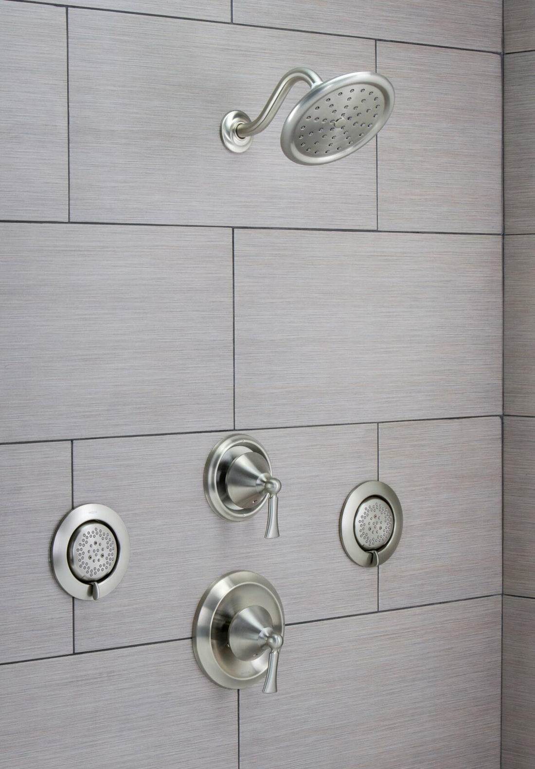 MOEN Mosaic TS1420BN 3.25 in. Body Jet with Adjustable Angle in Brushed Nickel (Valve Required)