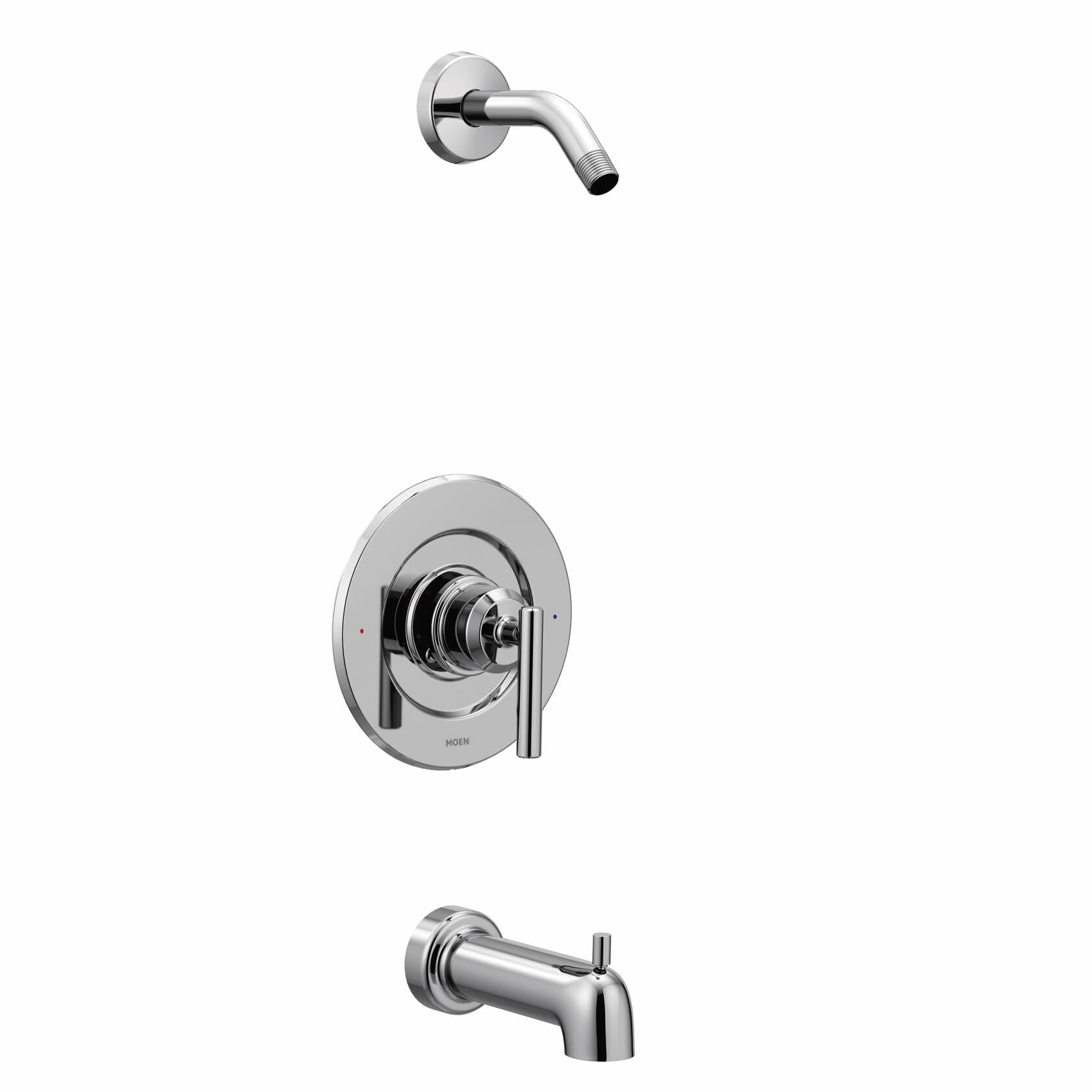 MOEN Gibson T2903NH Posi-Temp One-Handle Tub/Shower in Chrome (Valve Required)