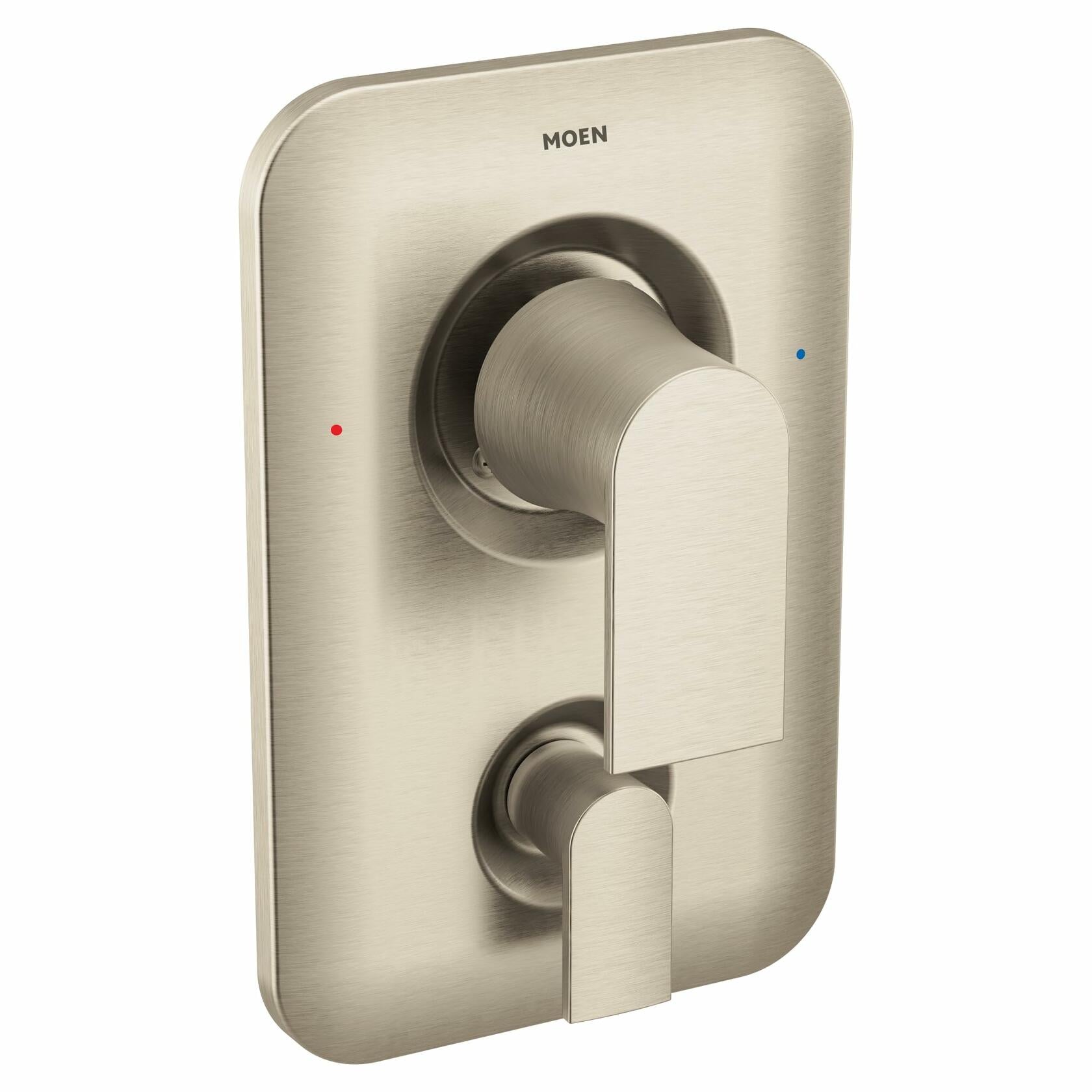 MOEN Genta LX T2470BN Posi-Temp with Built-in 3-Function Transfer Valve Trim Kit in Brushed Nickel (Valve Required)