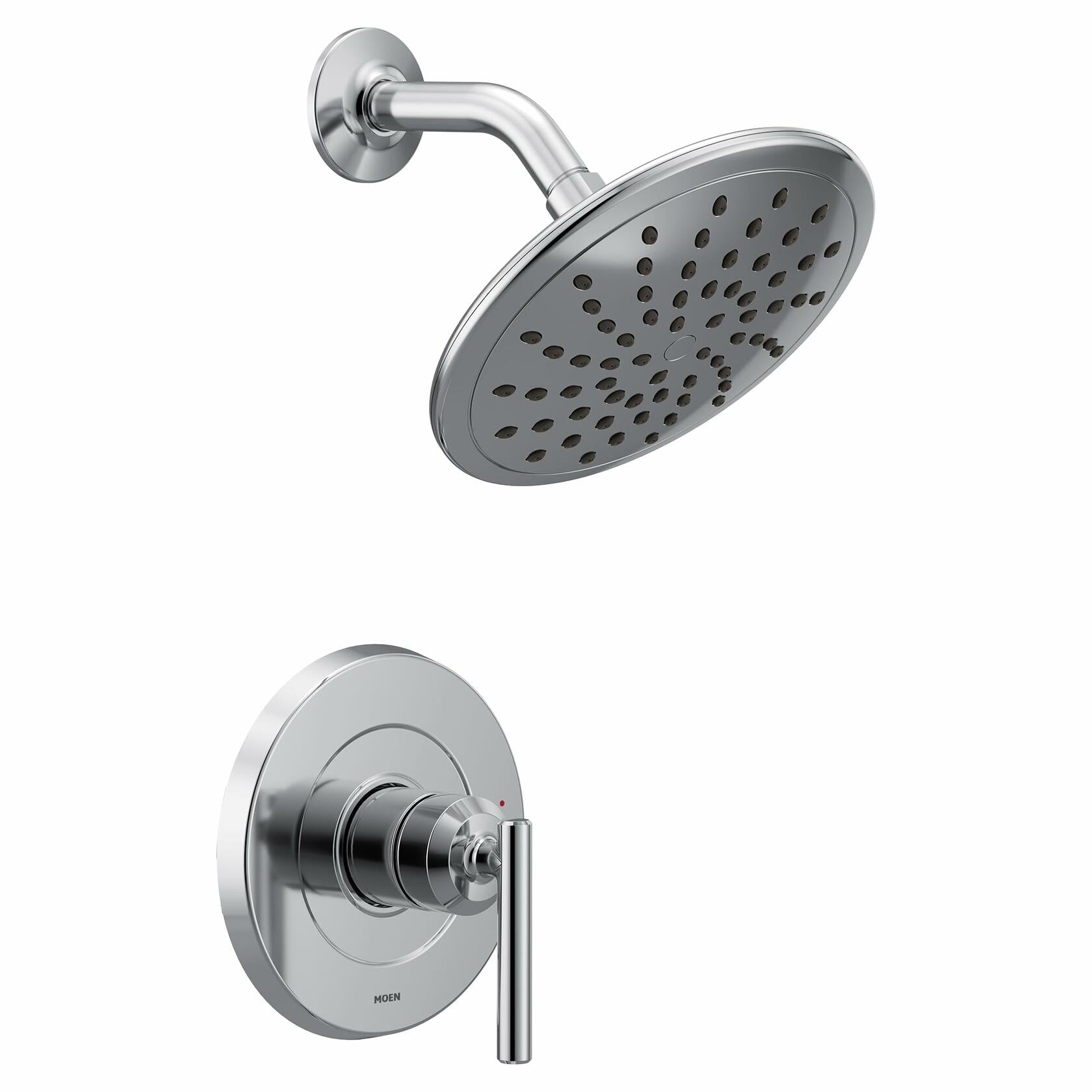 MOEN Gibson UT3002EP One-Handle Single Function 8-Inches Round Shower Faucet in Chrome