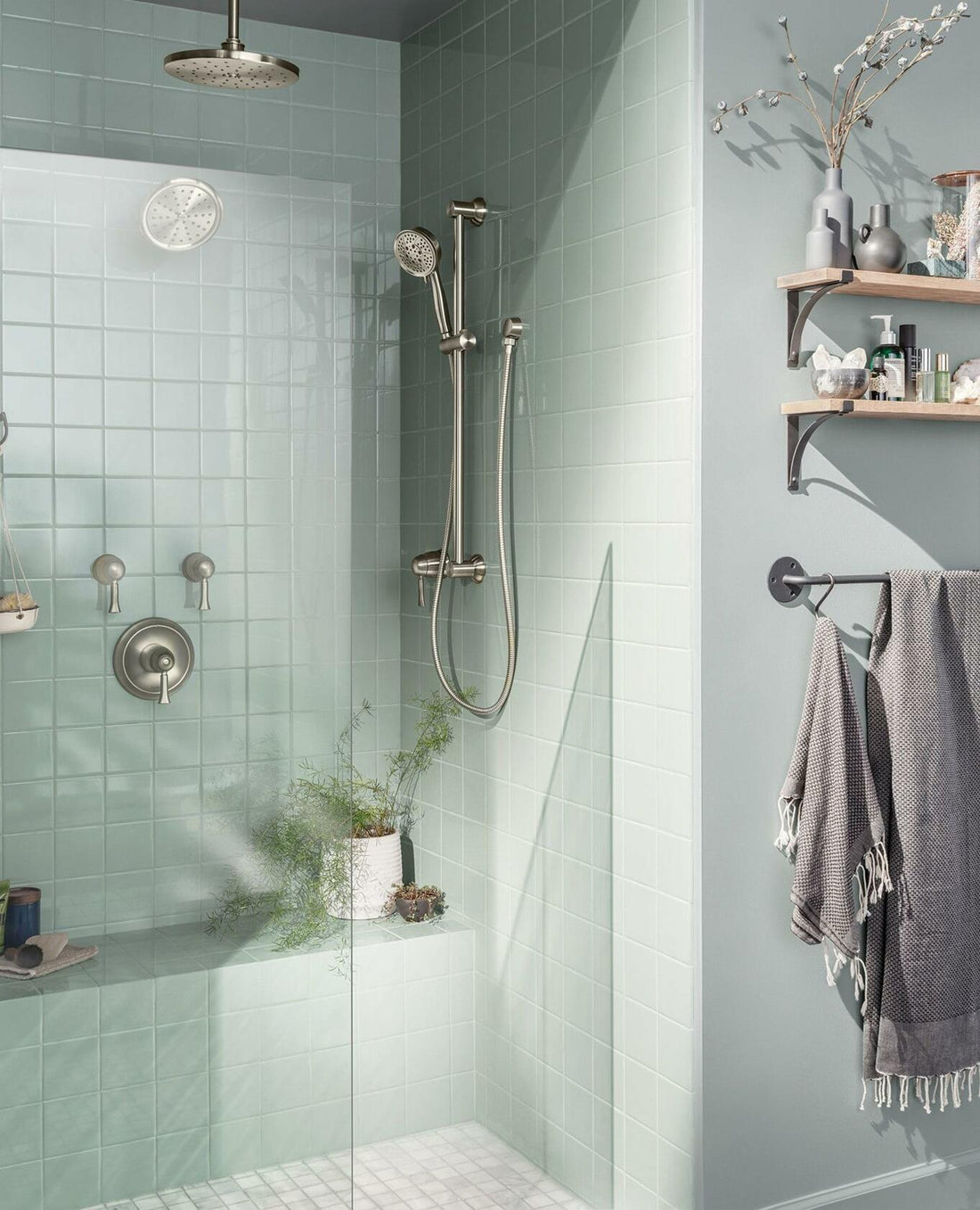 MOEN Wynford T6602BN 1-Handle Volume Control Valve Trim Kit in Brushed Nickel (Valve Required)