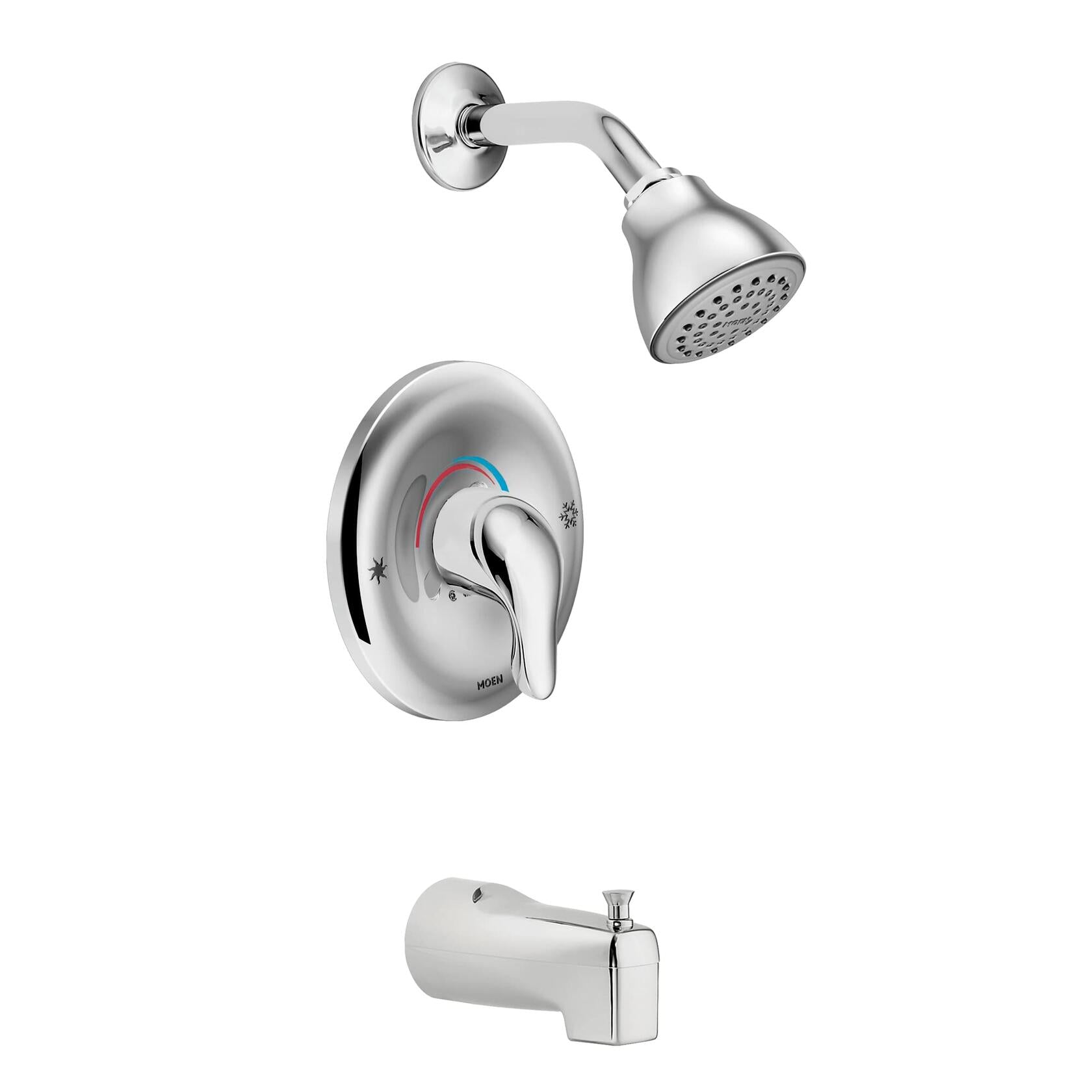 MOEN Chateau L2363 Posi-Temp Pressure Balanced Tub and Shower Trim in Chrome (Valve Included)