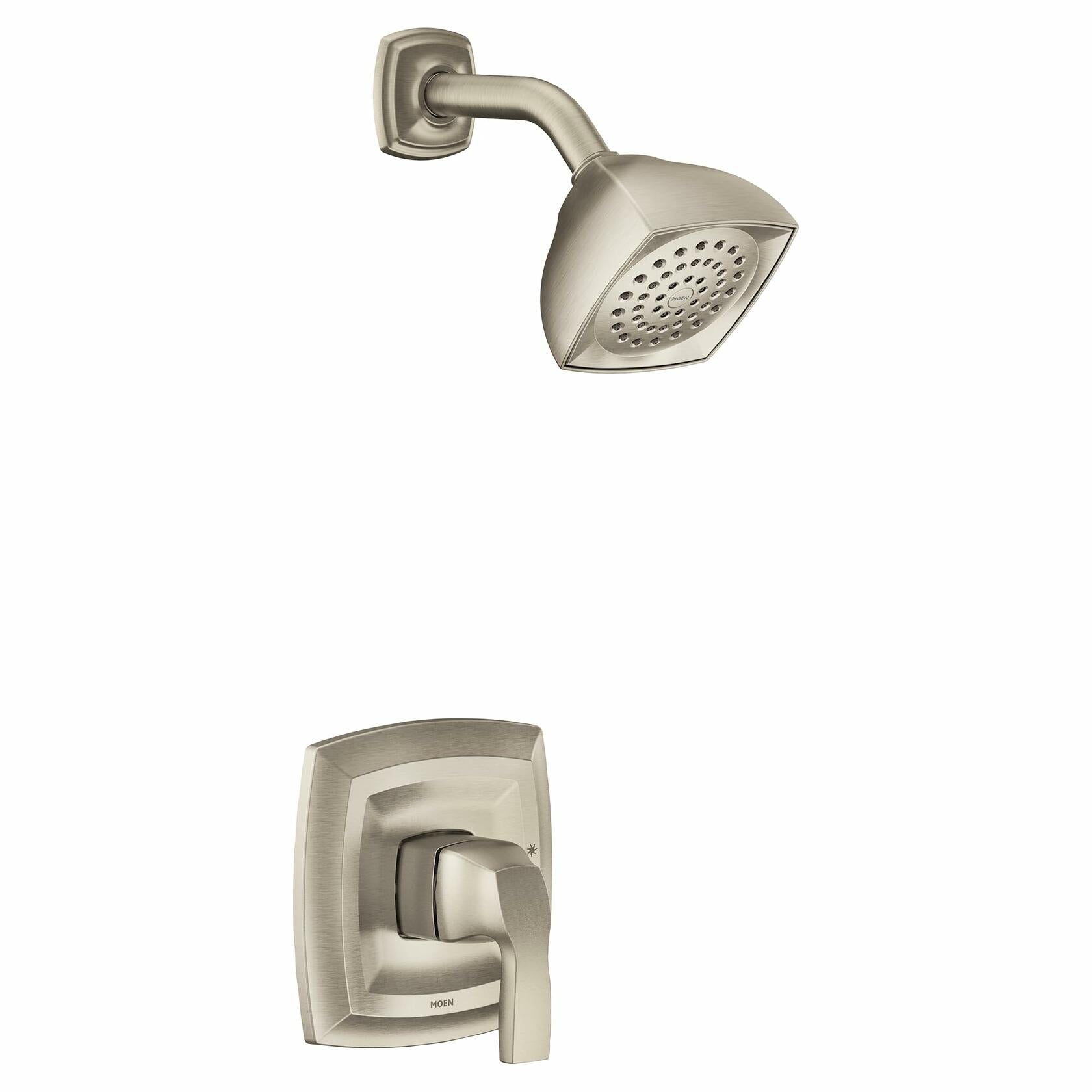 MOEN Voss UT2692EPBN M-CORE 2-Series Eco Performance 1-Handle Shower Trim Kit in Brushed Nickel (Valve Not Included)