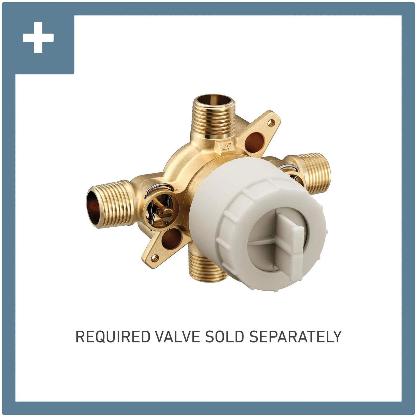 MOEN Genta UT2473NHBN LX M-CORE 2-Series 1-Handle Tub and Shower Trim Kit in Brushed Nickel (Valve Required)