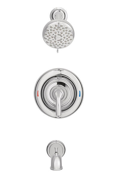 MOEN Hilliard 82537 One-Handle Tub and Shower Faucet in Chrome (Valve Included)