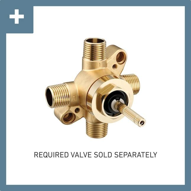 MOEN Glyde UT2721BN One-Handle M-CORE Transfer Valve Trim Kit in Brushed Nickel (Valve Not Included)