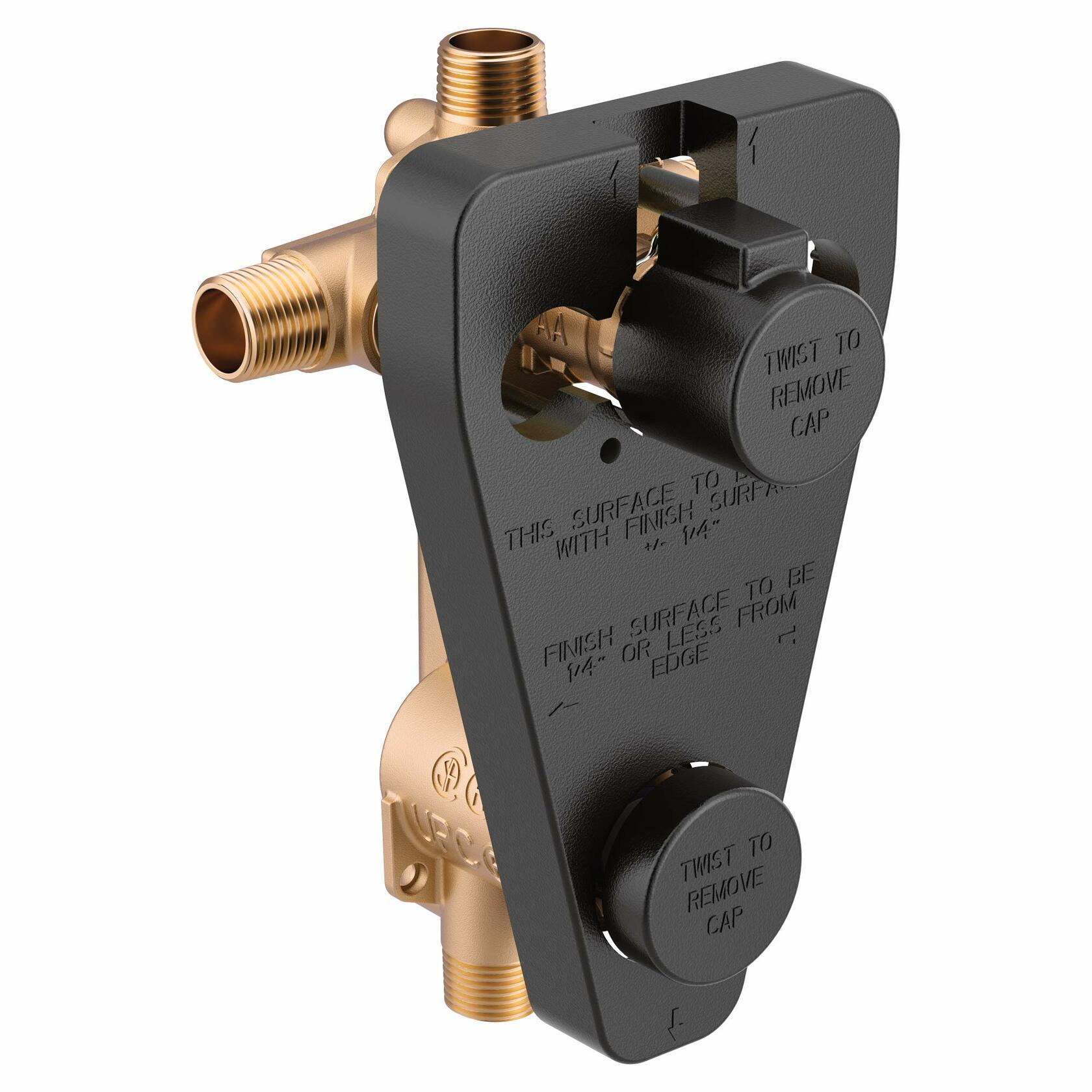MOEN 2571 Posi-Temp 1/2" IPS Pressure Balance Rough-in Valve with 2 Discreet Function Diverter and service stops