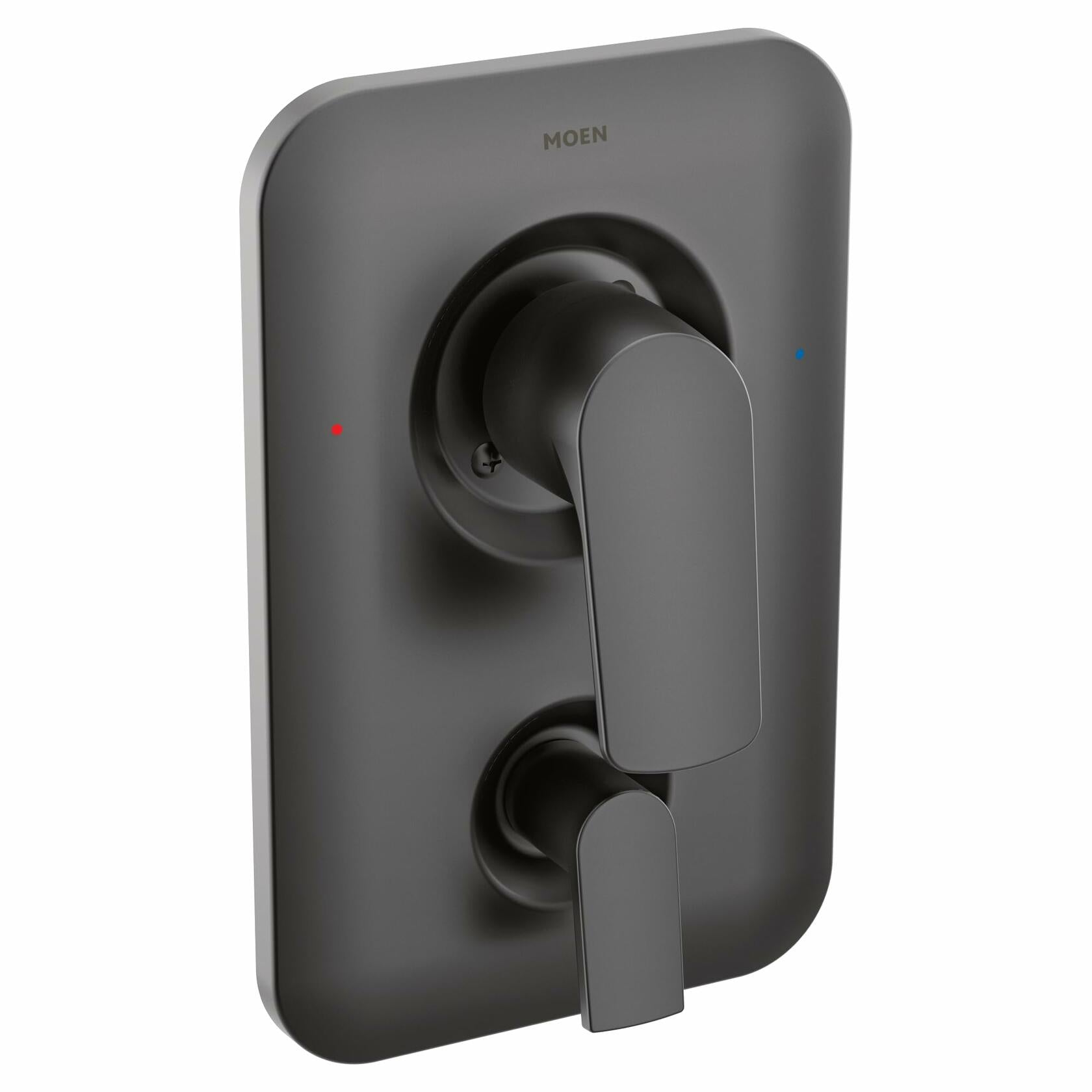 MOEN Rizon T2810BL Posi-Temp with Built-in 3-Function Transfer Valve Trim Kit in Matte Black (Valve Required)
