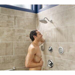 MOEN Wynford Moentrol T5502 Shower Trim Kit with 7-Inch Rainshower in Chrome (Valve Required)