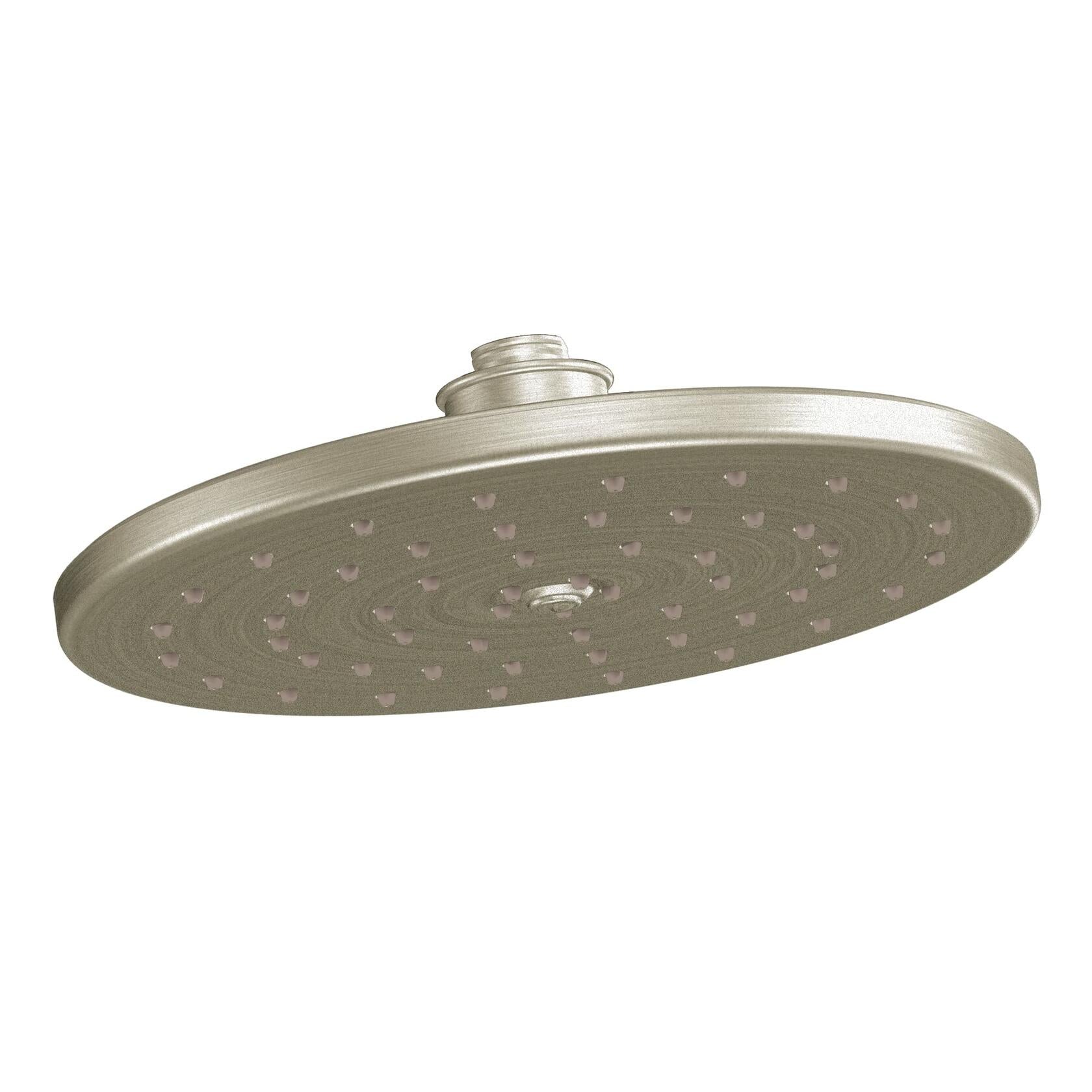 MOEN S112EPBN 1-Spray Pattern with 1.75 GPM 10 in. Wall Mount Fixed Shower Head in Brushed Nickel