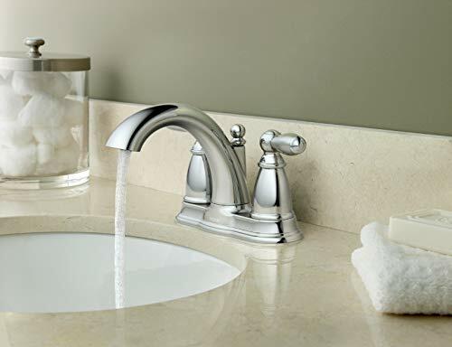MOEN Brantford 66610 4-in Two-Handle Bathroom Faucet in Chrome
