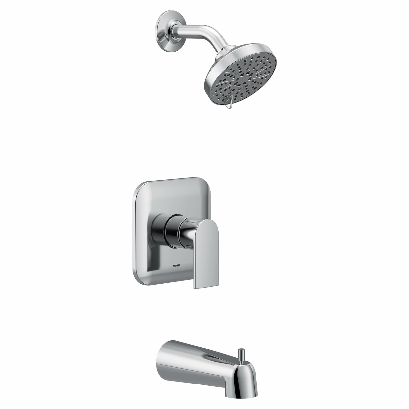 MOEN Genta UT2473EP LX M-CORE 2-Series Eco Performance 1-Handle Tub and Shower Trim Kit in Chrome (Valve Not Included)
