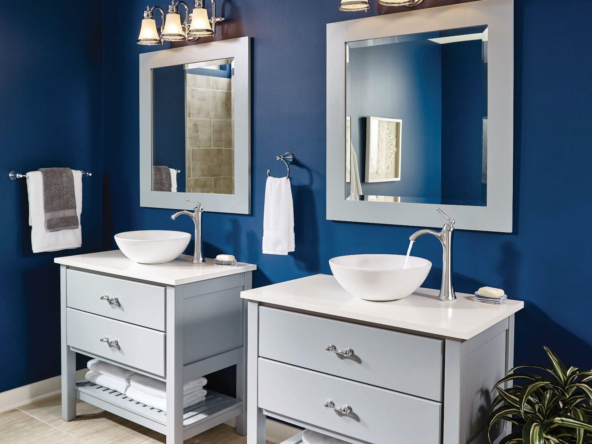 MOEN Wynford 4507 One-Handle High Arc Vessel Bathroom Faucet in Chrome