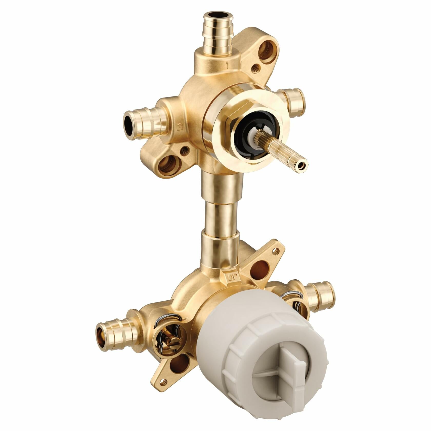MOEN U362CXS M-CORE 3-Series Mixing 3 or 6 Function Integrated Transfer Valve with Cold Expansion PEX Connections and Stops