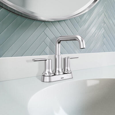 MOEN Zyla 84141 Two-Handle Centerset Bathroom Sink Faucet in Chrome - Like New