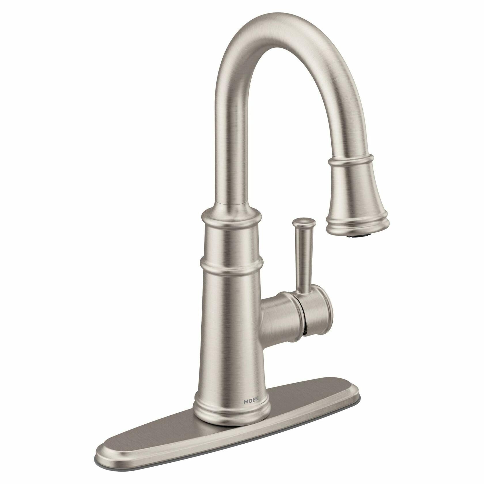 MOEN Belfield 6260SRS One-Handle Pulldown Bar Faucet in in Spot Resist Stainless