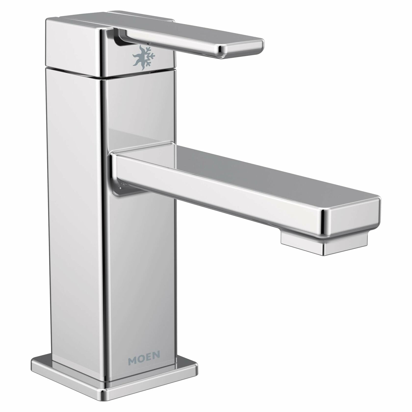 MOEN 90 Degree S6710 One-Handle Bathroom Sink Faucet in Chrome (Drain Included) - Like New