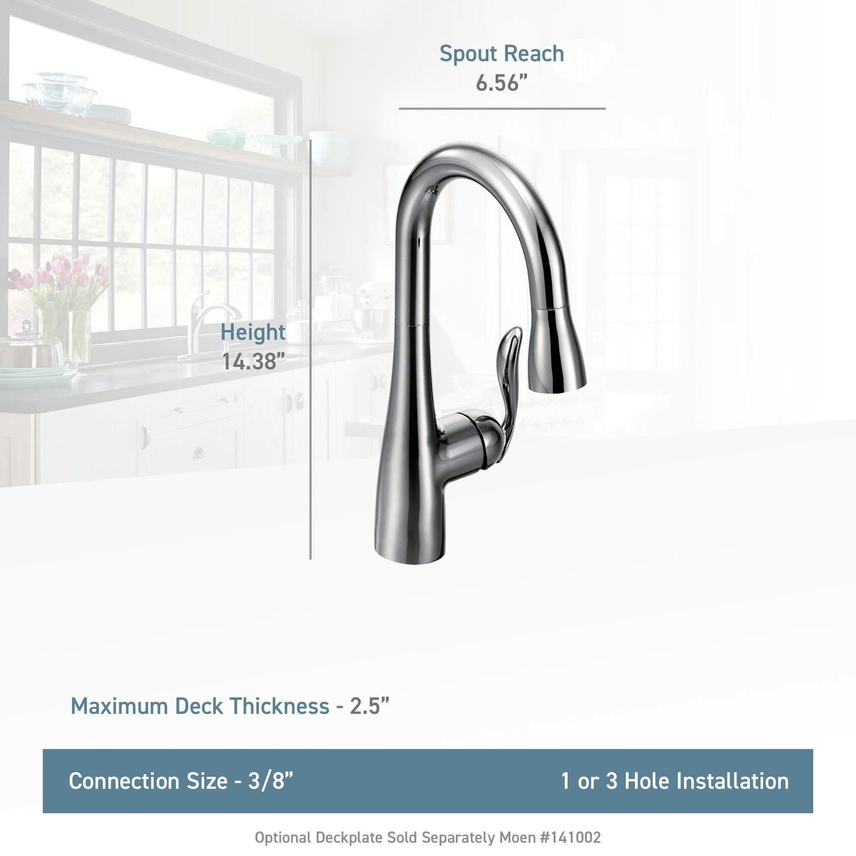 MOEN Arbor 5995SRS Single-Handle Pull-Down Sprayer Faucet with Reflex in Spot Resist Stainless - Like New