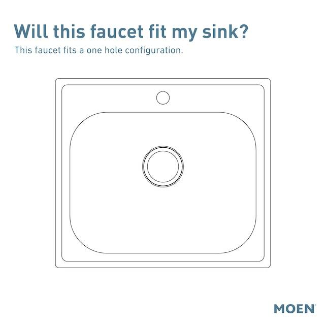 MOEN Paterson S72003SRS Single-Handle Pull-Down Sprayer Kitchen Faucet in Spot Resist Stainless