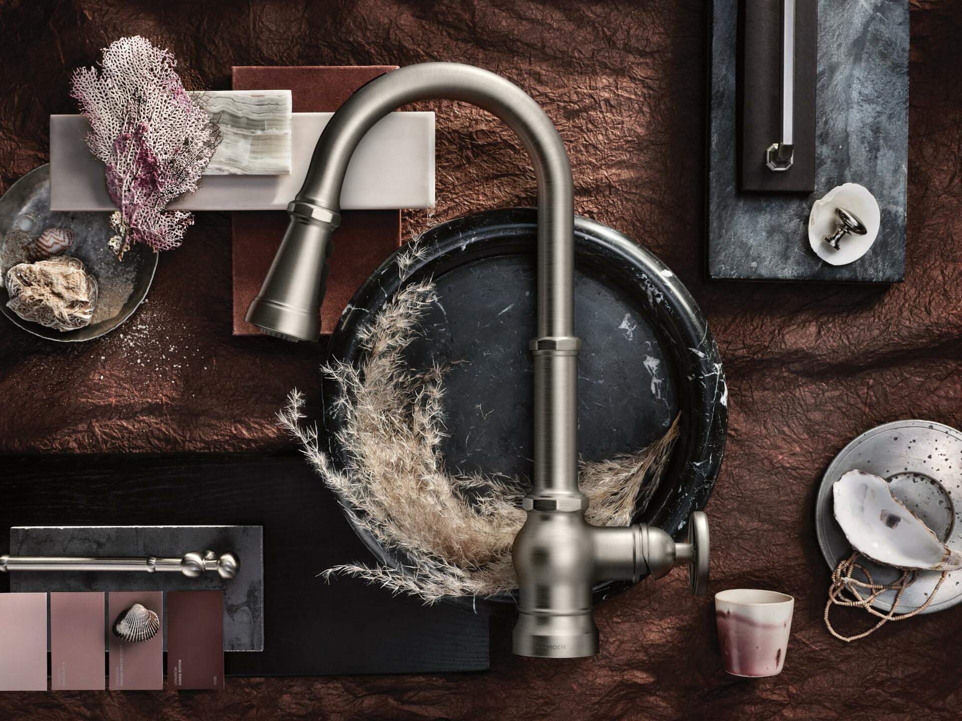 MOEN Paterson S72003SRS Single-Handle Pull-Down Sprayer Kitchen Faucet in Spot Resist Stainless