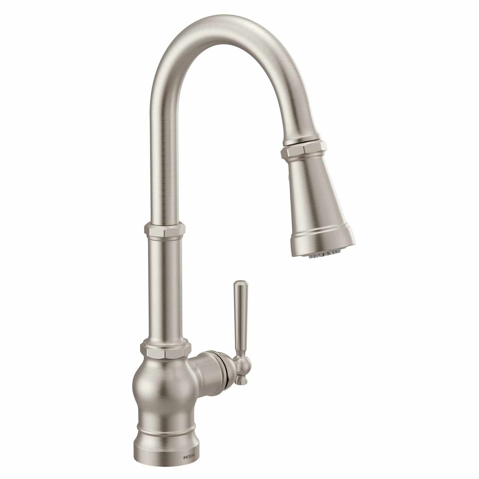 MOEN Paterson S72003SRS Single-Handle Pull-Down Sprayer Kitchen Faucet in Spot Resist Stainless