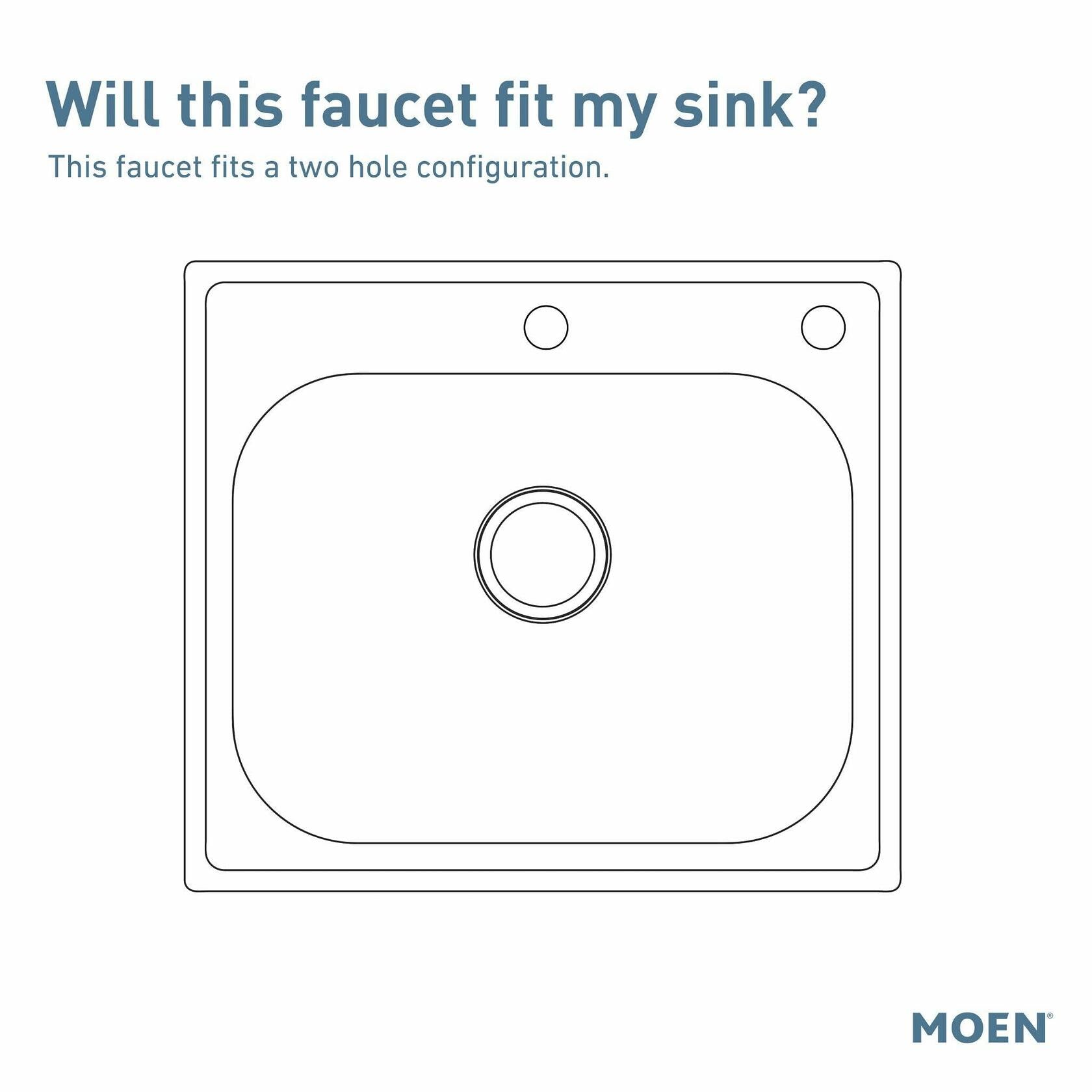 Moen 7437 Chateau One-Handle Low Arc Kitchen Faucet, Chrome