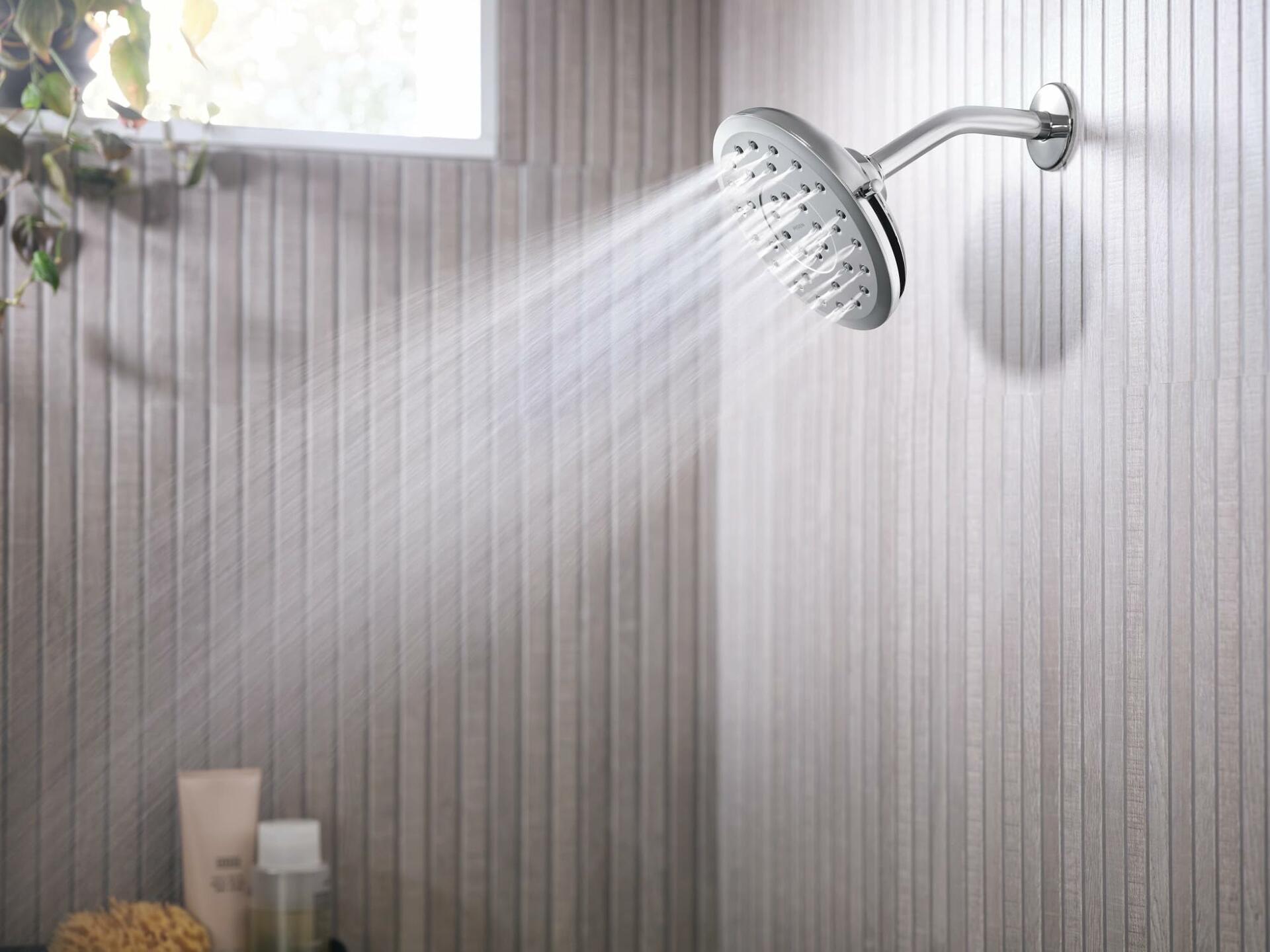 Moen Verso Eco-Performance Infiniti Dial Round Rain Shower Head, 7-Inch Diameter Spray Head, Chrome, 220R7EP