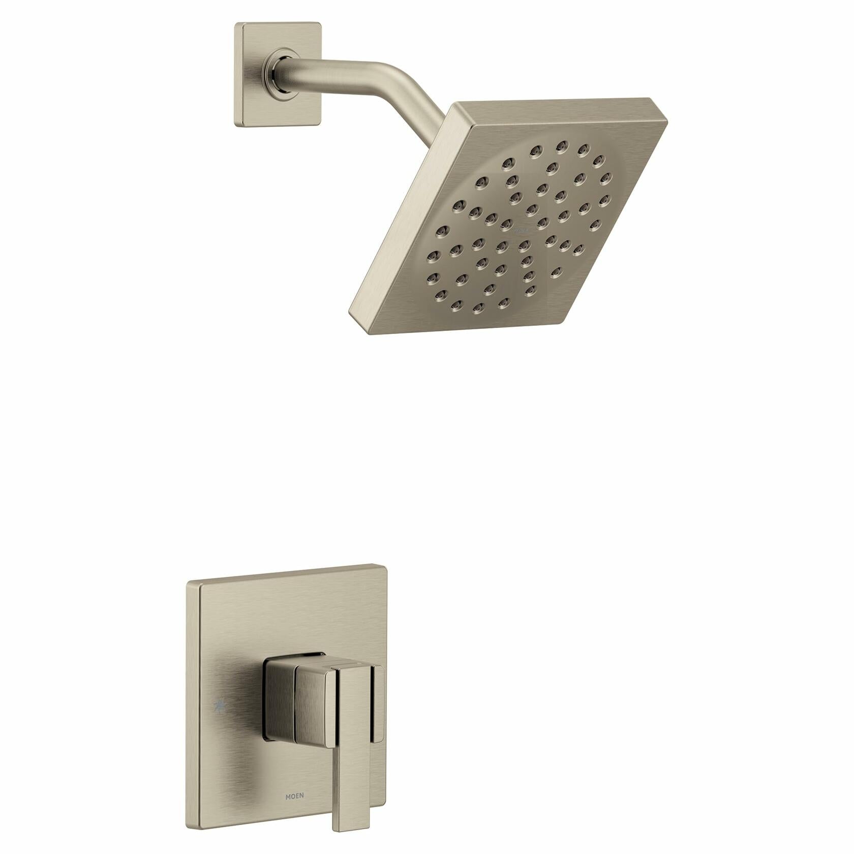 Moen UTS3715BN 90 Degree M-CORE 3-Series 1-Handle Shower Trim Kit, Valve Required, Brushed Nickel