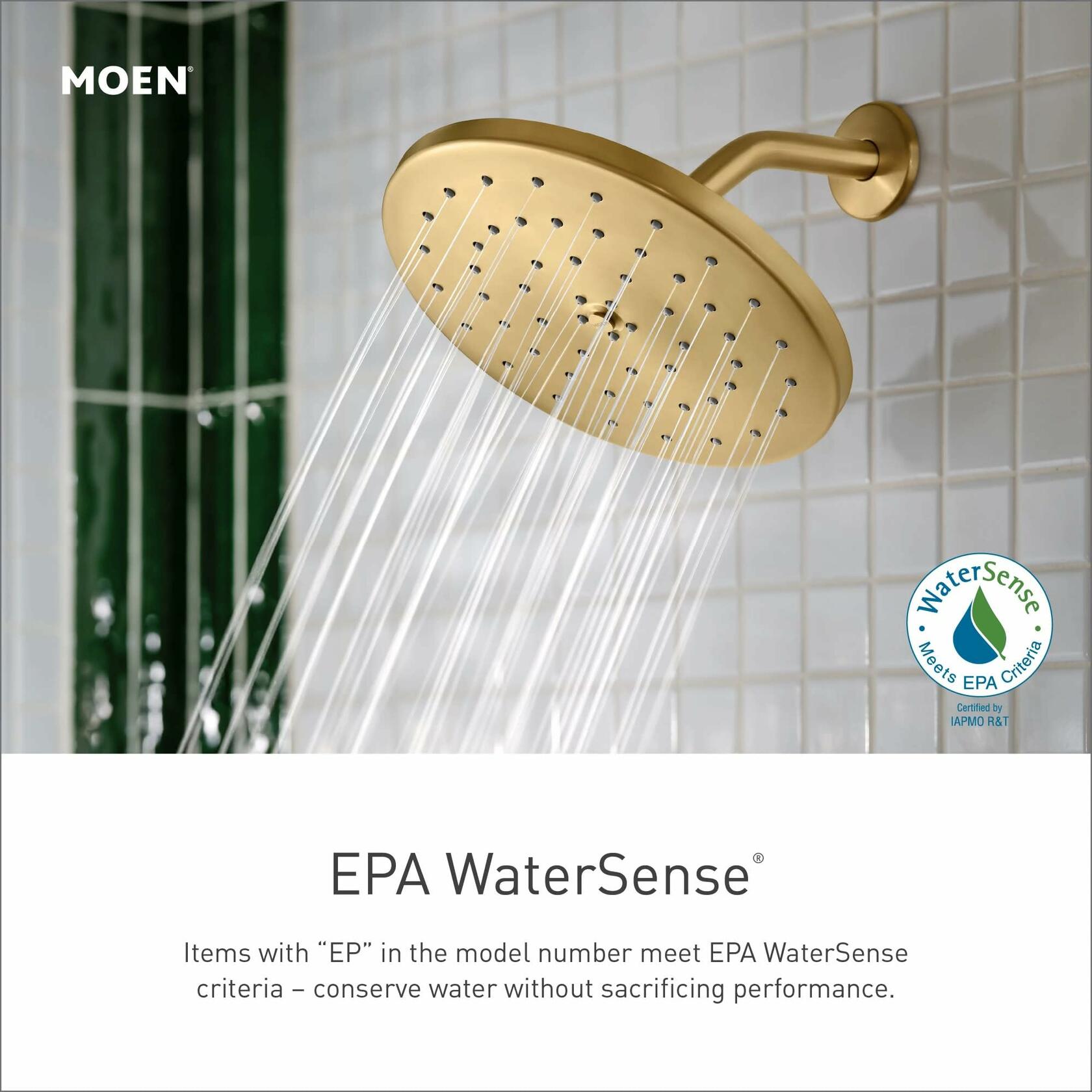 Moen Flara Brushed Gold M-CORE 4-Series Thermostatic Tub and Shower Trim, Valve Required, UTS4912EPBG