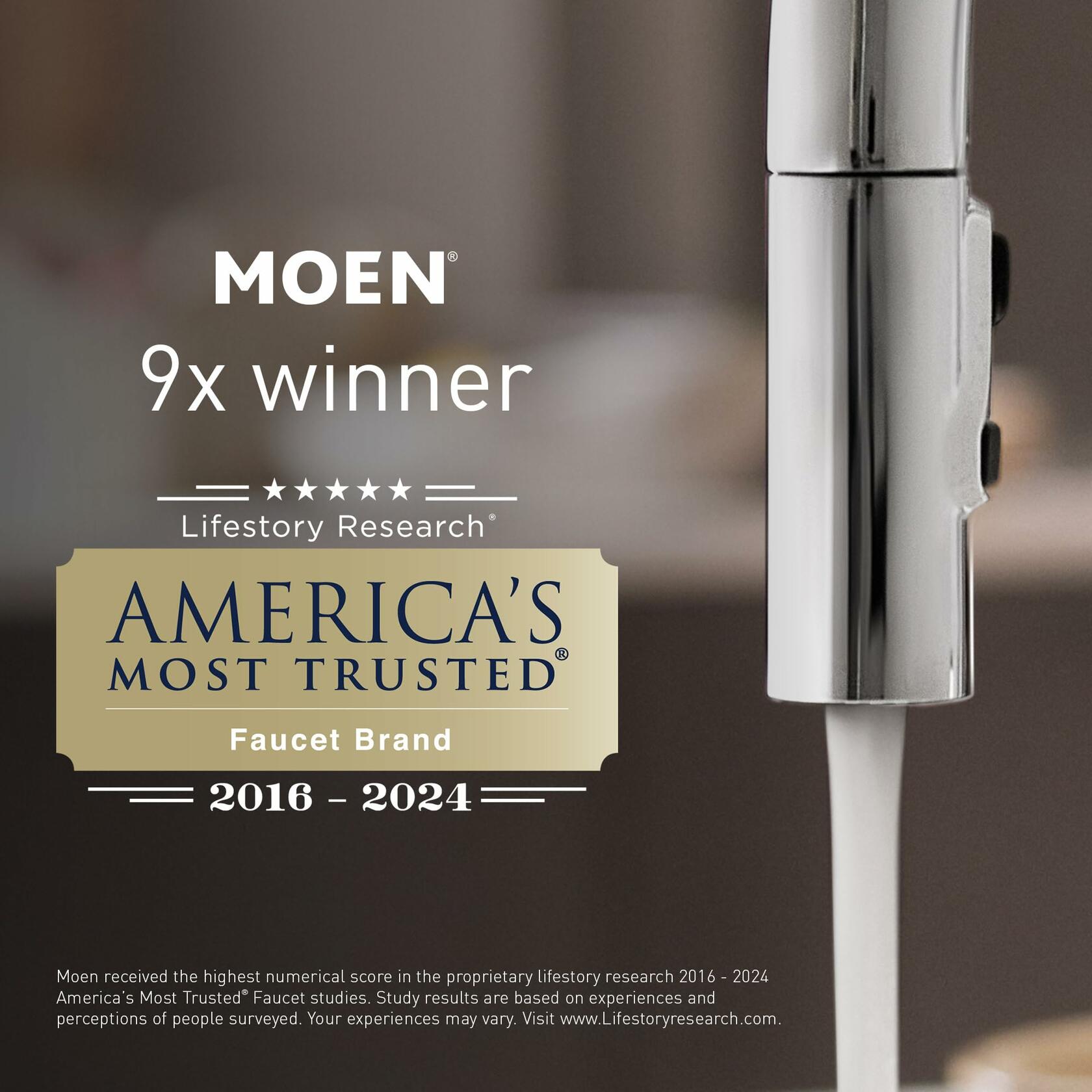 Moen Verso Chrome Adjustable 9" Diameter Eco-Performance 1.75gpm Spray Head Rainshower, 220R3EP