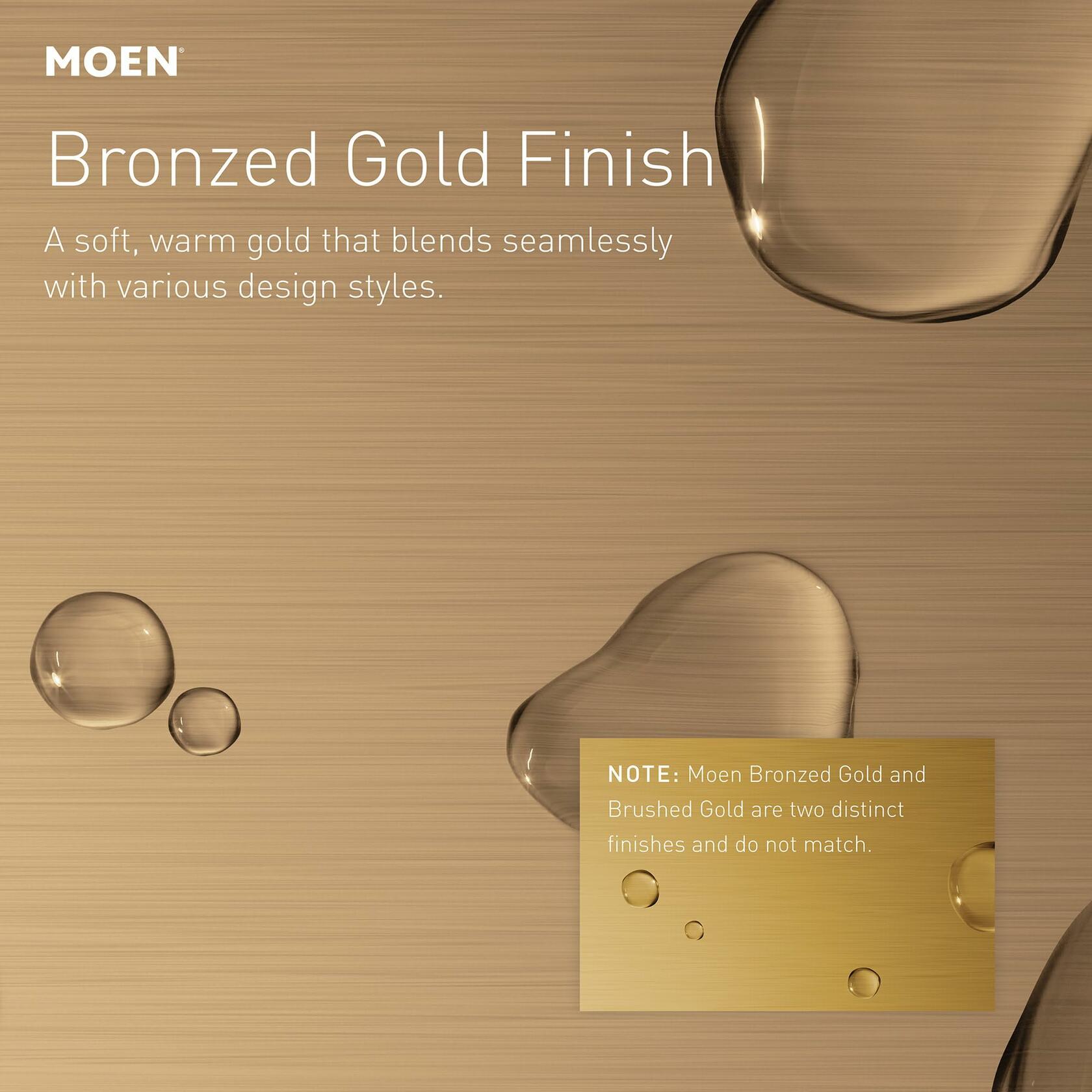 Moen Nolia Bronzed Gold One-Handle Pre-Rinse Spring Kitchen Faucet with Pull Down Sprayer, Single Hole Kitchen Sink Faucet with Soap Dispenser, 87886BZG