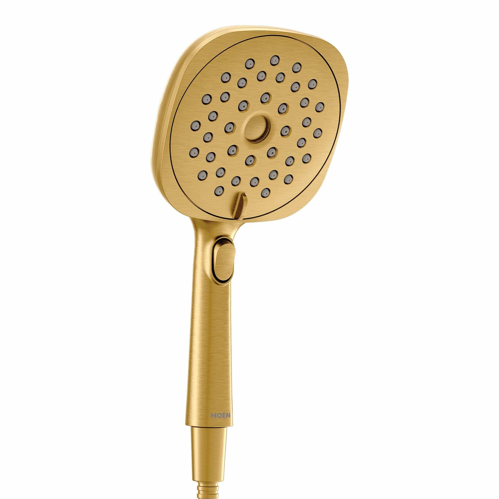 Moen Verso Infiniti Dial Square Handheld Shower, 5-Inch Diameter Spray Head, Brushed Gold, 220H5BG