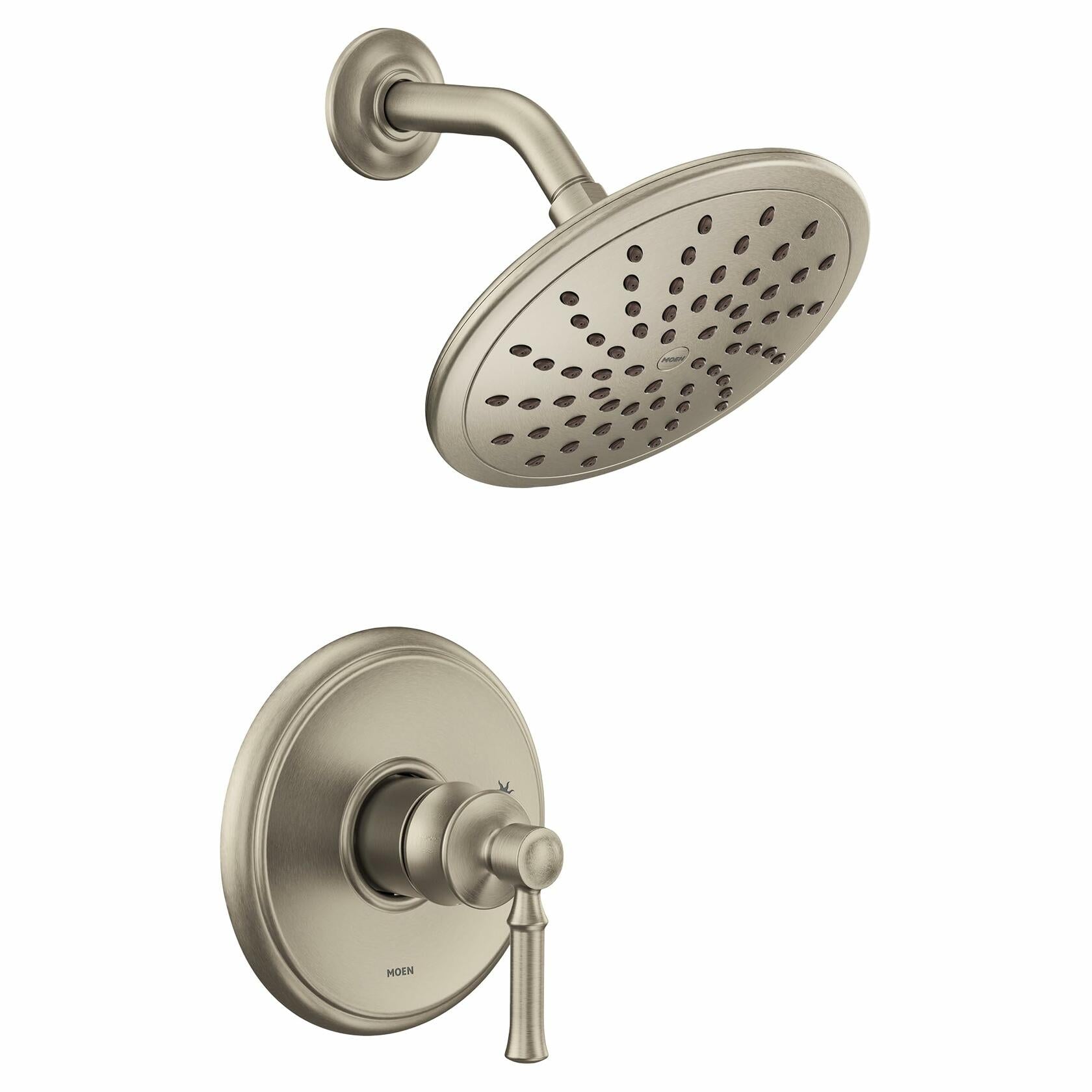 Moen UT2282EPBN Dartmoor M-CORE 2-Series 1-Handle Shower Trim Kit, Valve Required, Brushed Nickel